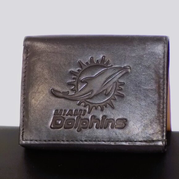 Vintage Miami Dolphins NFL Game Time Super Bowl Watch & Leather Wallet Bundle - Picture 13 of 14